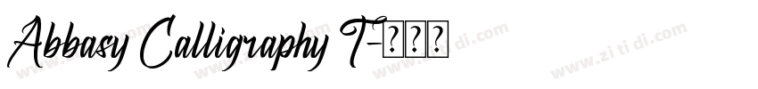 Abbasy Calligraphy T字体转换 Abbasy Calligraphy T字体转换